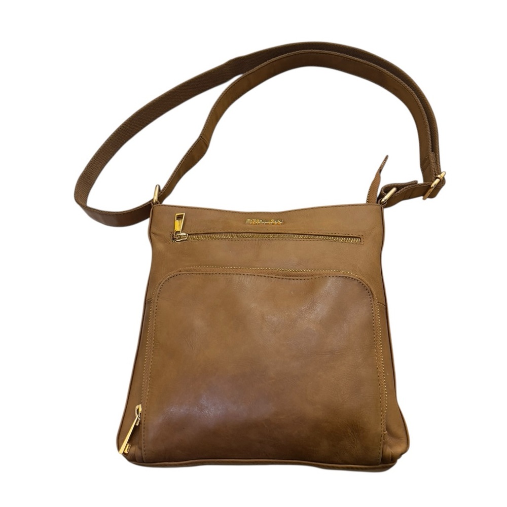 Estalon Genuine Leather Convertible Crossbody Shoulder Bag – Brown Made in India - Picture 7 of 16